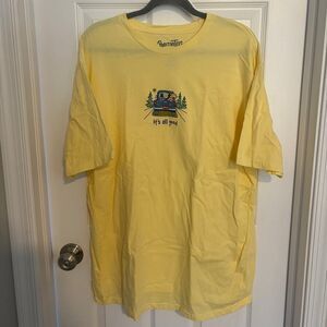 Positivitees It's All Good Dog Truck Tee Yellow 2XL
